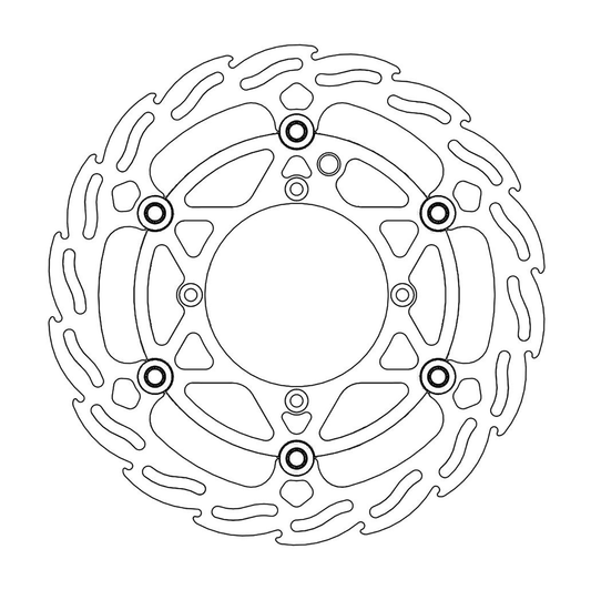 MOTO-MASTER Brake Rotor - Front - Flame 112160-PU