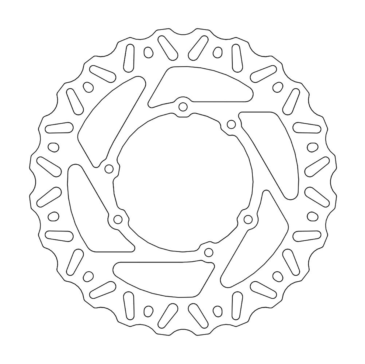 MOTO-MASTER Brake Rotor - Nitro 110355-PU - Yamaha YZ450F