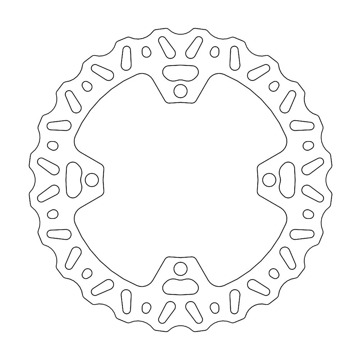 MOTO-MASTER Brake Rotor - Rear - Yamaha YZ450F