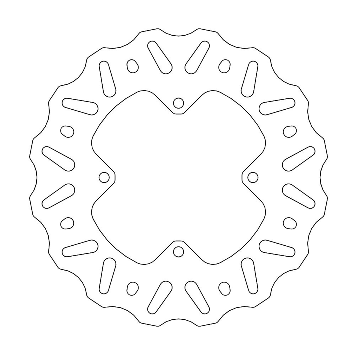 MOTO-MASTER Brake Rotor - Rear - Yamaha YZ450F