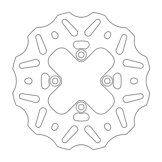 MOTO-MASTER Brake Rotor - Rear - Nitro 110364-PU