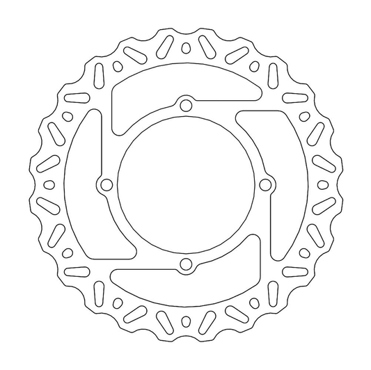 MOTO-MASTER Front Brake Rotor - Nitro 110375-PU