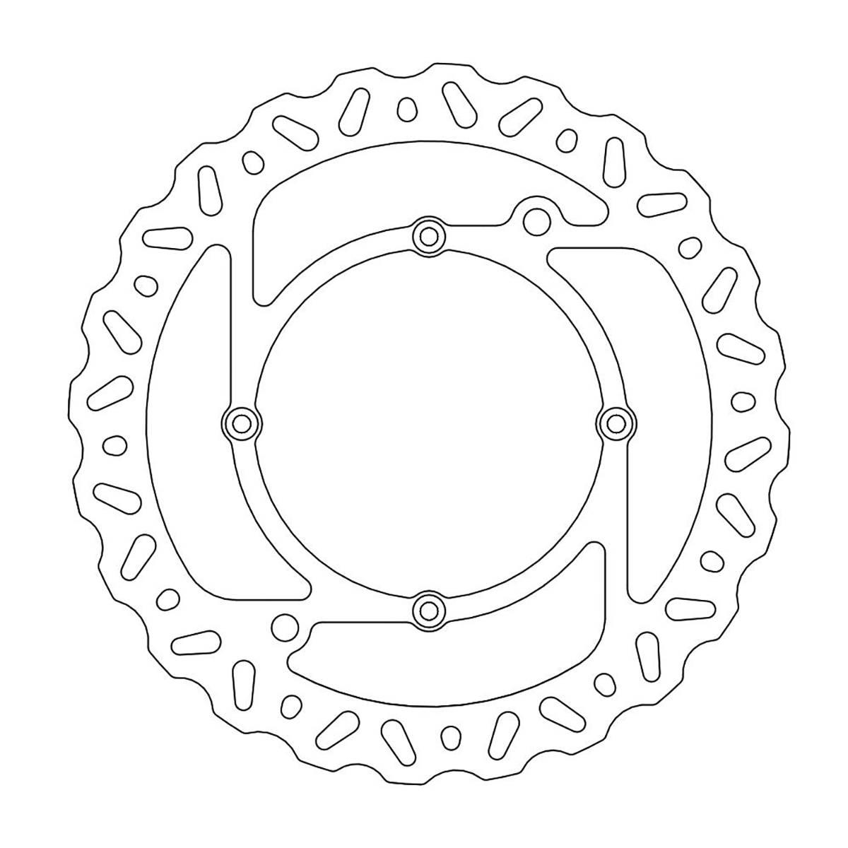 Moto-Master Front Brake Rotor - Nitro 110404-PU