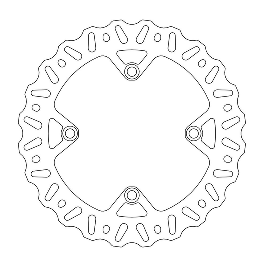 MOTO-MASTER Brake Rotor - Rear - Nitro 110405-PU