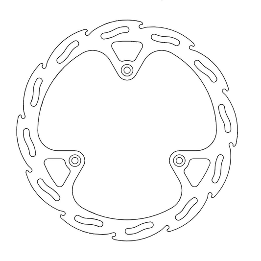 Moto-Master Brake Rotor - Front - Flame 110244-PU