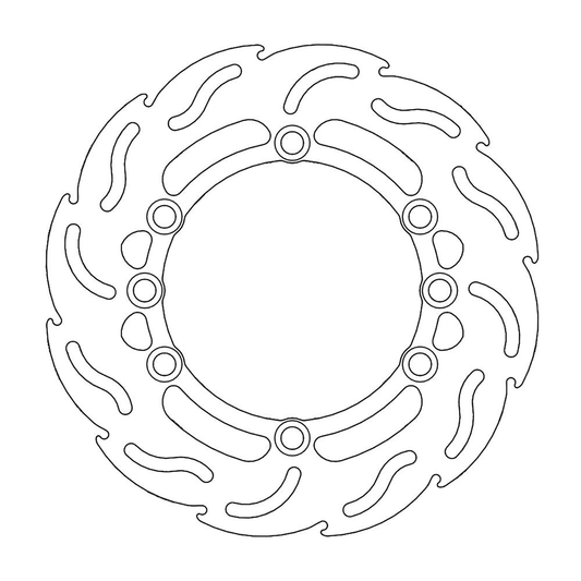 MOTO-MASTER Brake Rotor - Rear - Flame 110261-PU