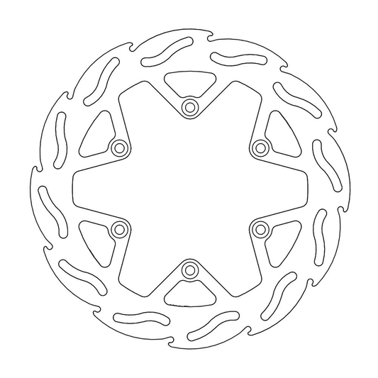 Moto-Master Brake Rotor - Front - Flame 110264-PU