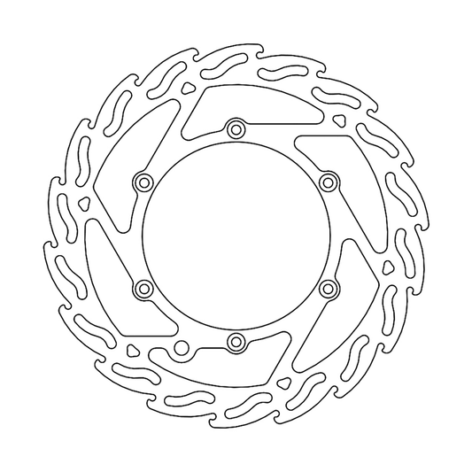 Moto-Master Brake Rotor - Flame - Yamaha YZ450F
