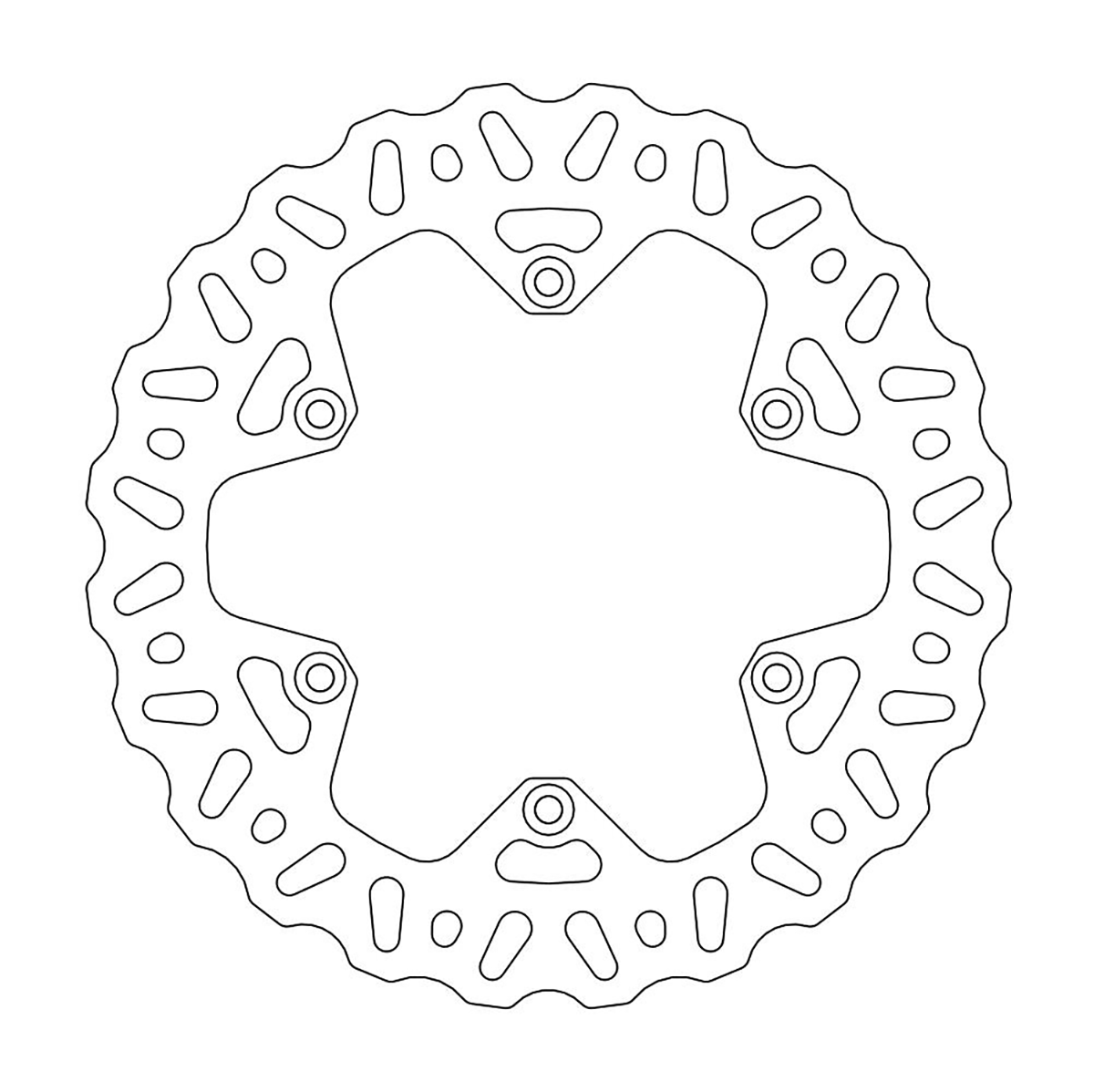 MOTO-MASTER Brake Rotor - Rear - Yamaha YZ450F