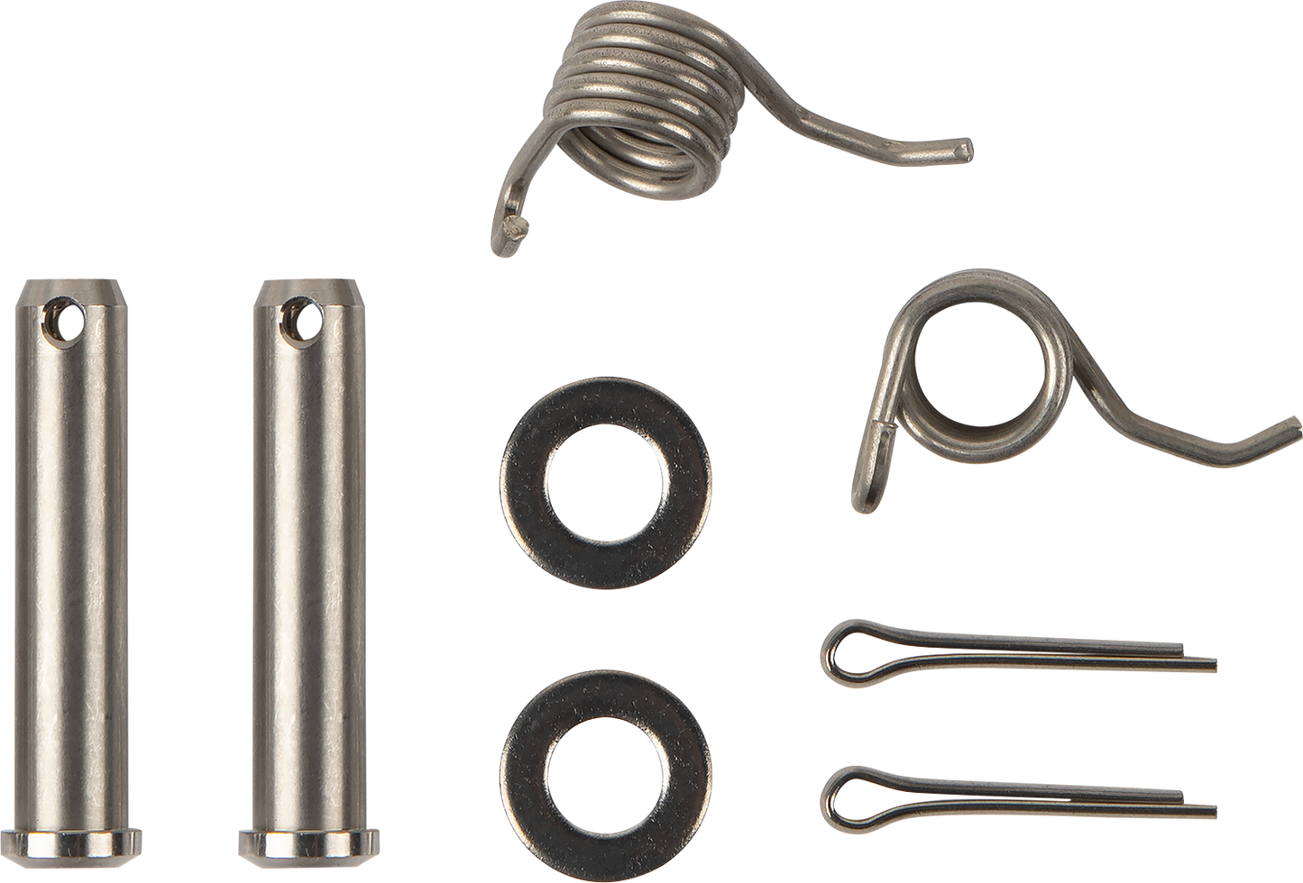 MOOSE OFFROAD 1620-2406 Silver Stainless Steel Foot Peg Pins Springs Washers and Cotter Keys Hardware Rebuild Kit for Beta 125 200 250 300 350 390 430 480 RR Dirt Bikes - Moto-House MX
