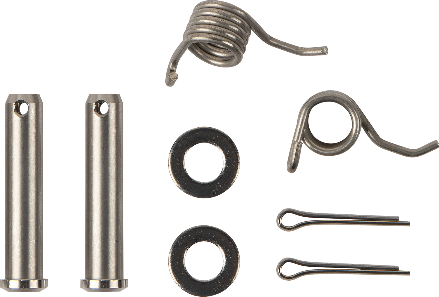 MOOSE OFFROAD 1620-2406 Silver Stainless Steel Foot Peg Pins Springs Washers and Cotter Keys Hardware Rebuild Kit for Beta 125 200 250 300 350 390 430 480 RR Dirt Bikes - Moto-House MX