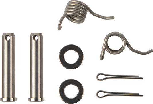 MOOSE OFFROAD 1620-2406 Silver Stainless Steel Foot Peg Pins Springs Washers and Cotter Keys Hardware Rebuild Kit for Beta 125 200 250 300 350 390 430 480 RR Dirt Bikes - Moto-House MX