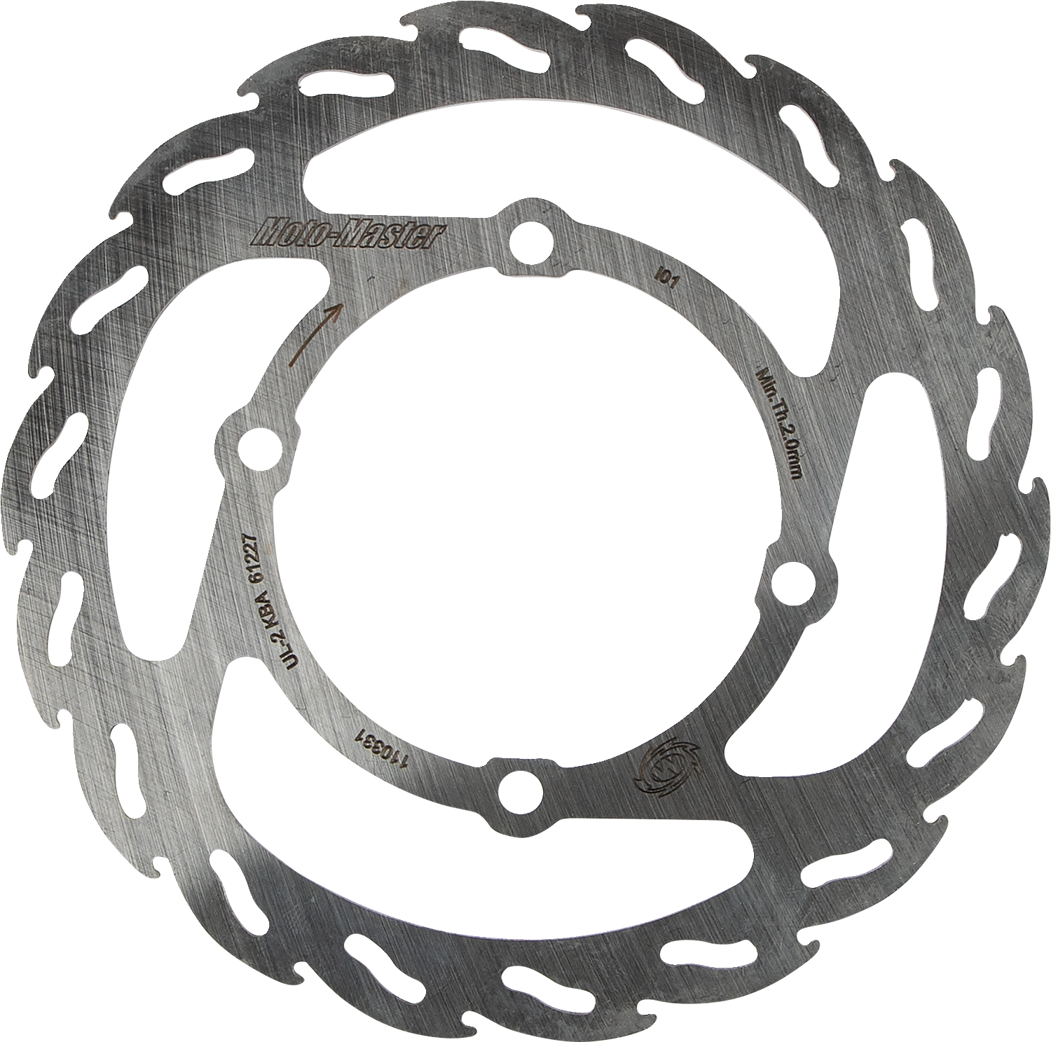 Moto-Master Brake Rotor - Flame 110331-PU