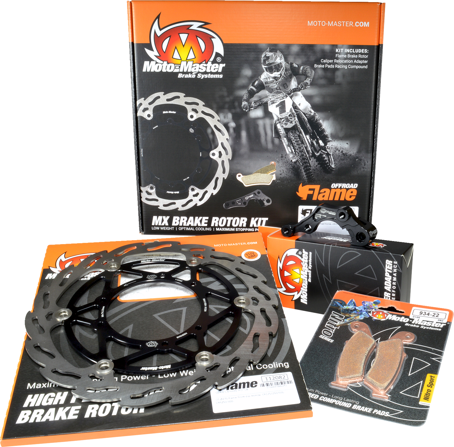 Moto-Master Brake Rotor Kit - Flame Series - Yamaha YZ450F