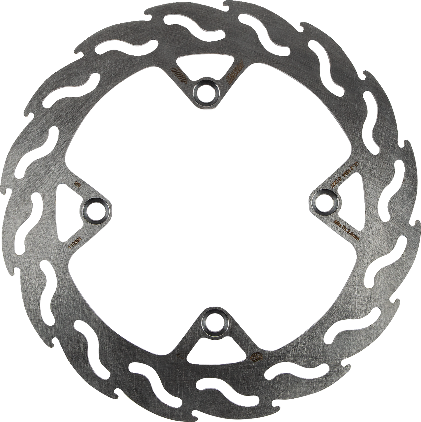 Moto-Master Brake Rotor - Rear - Flame 110391-PU