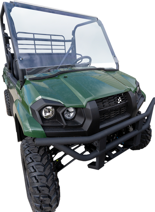 MOOSE OFFROAD V000313-12200M Clear Full Polycarbonate UTV Windshield for Kawasaki Mule Pro-MX EPS KAF700 - Moto-House MX