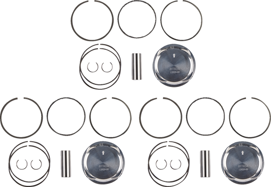 WOSSNER K8978DA-3 Piston Kit 79.95mm for Yamaha Motorcycles 2000-2023