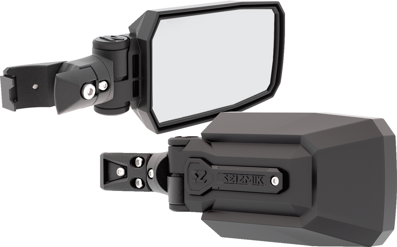SEIZMIK Mirror - Side View - Rectangle - Black