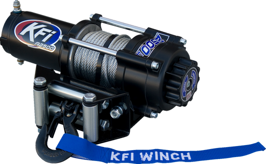 KFI PRODUCTS A2500-R2 ATV Winch - 2500 lb Steel Cable for Utility Vehicles