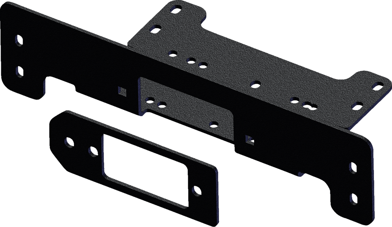 KFI PRODUCTS Winch Mount for Kawasaki Mule 101380 - Heavy Duty Steel