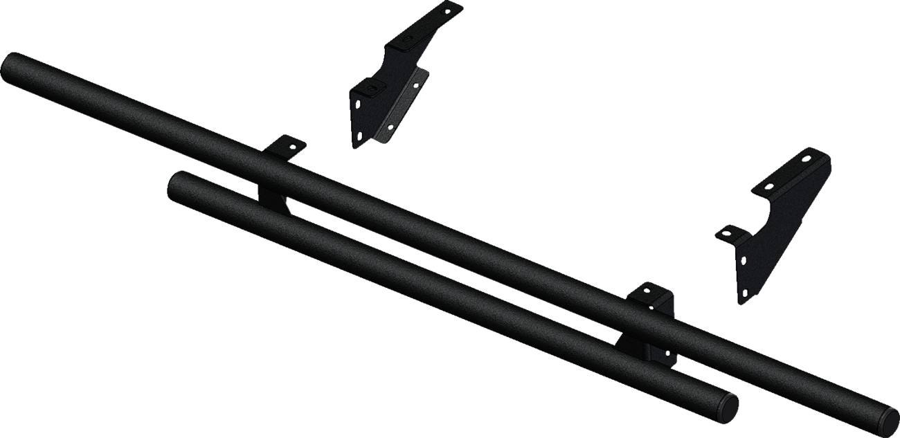 KFI Products 101650 Rear Bumper Round Black Yamaha Wolverine UTV 2016-2023