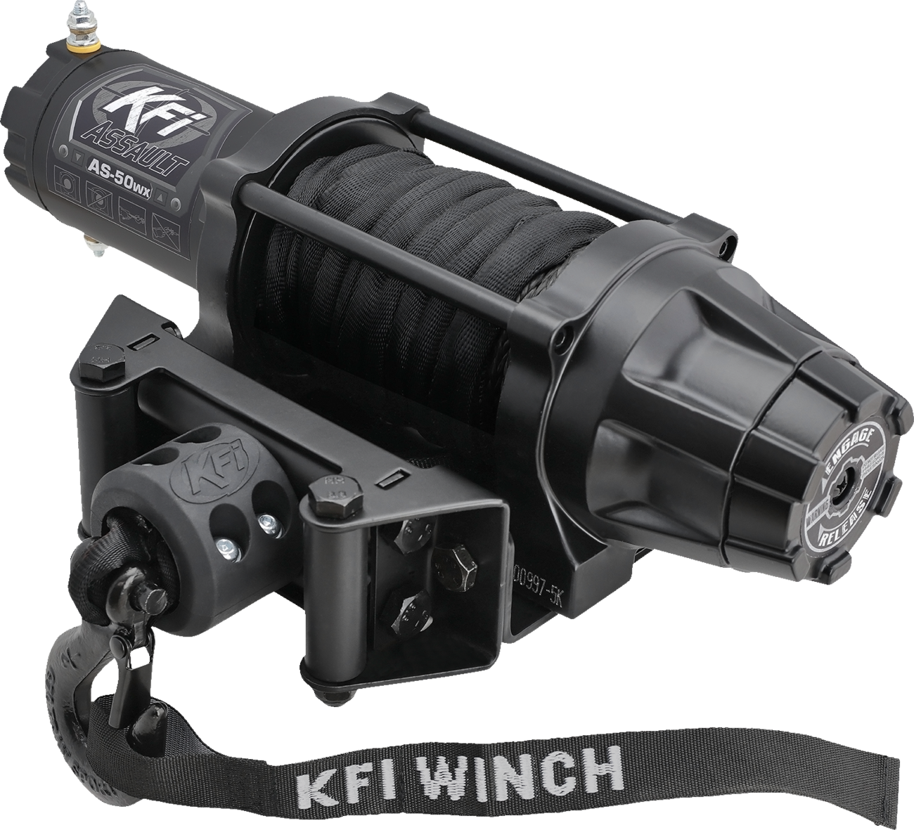 KFI PRODUCTS AS-50WX Assault Winch 5000 lb Synthetic Cable for ATV