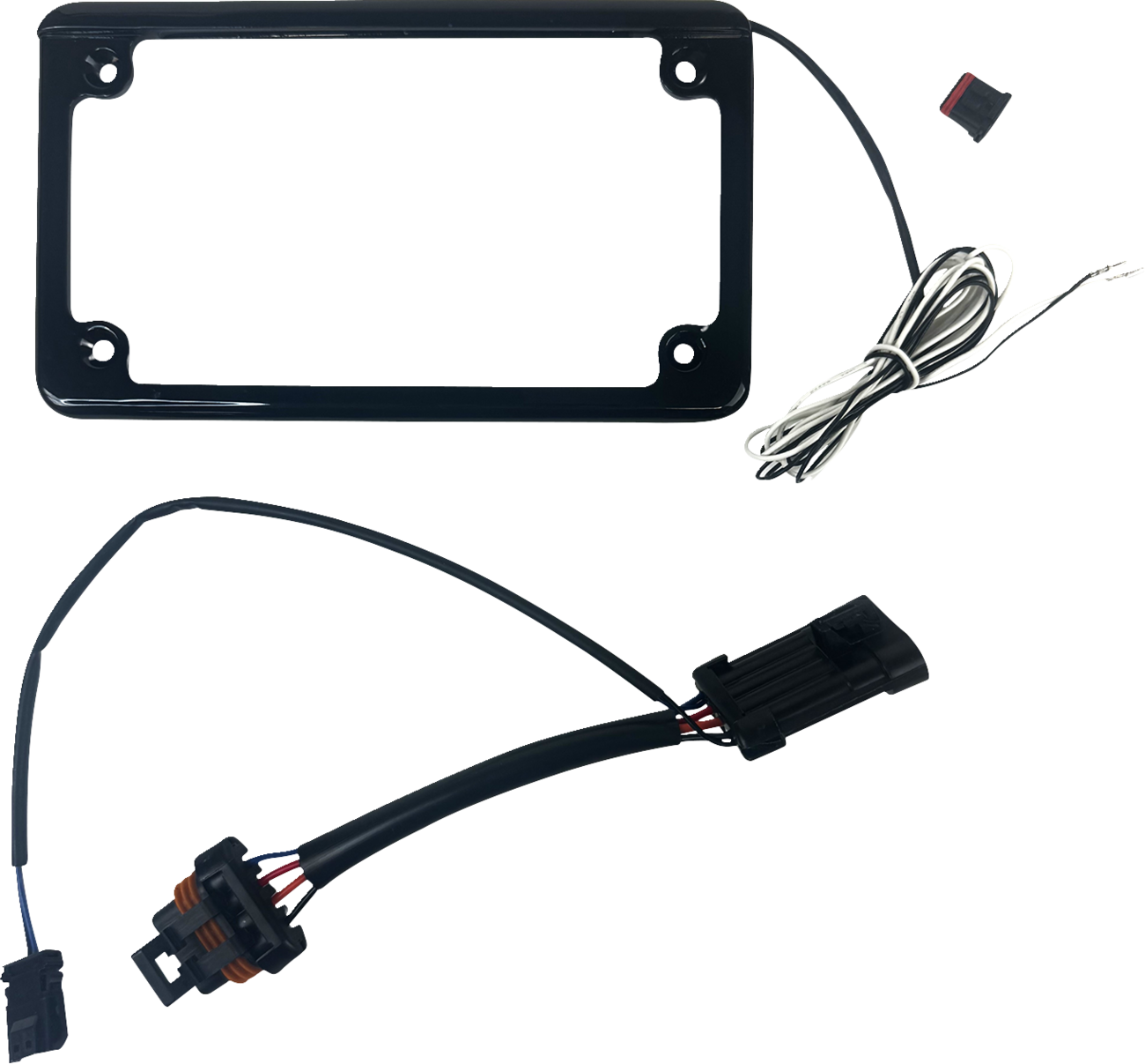 CUSTOM DYNAMICS Lighted License Plate Frame - Gloss Black - General CD-LPF-GEN