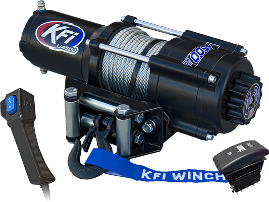 KFI PRODUCTS U45-R2 4500 lb ATV/UTV Winch with 38' Steel Cable and Remote