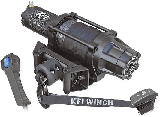 KFI KFI 10-0211 5000 Wide Assault Series Winch for Honda, Yamaha, Can-Am Vehicles AS-50W