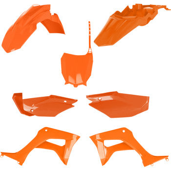 Acerbis Replacement Plastic Kit Full Replacement Body Kit Orange - 2019-2024 Honda CRF110F