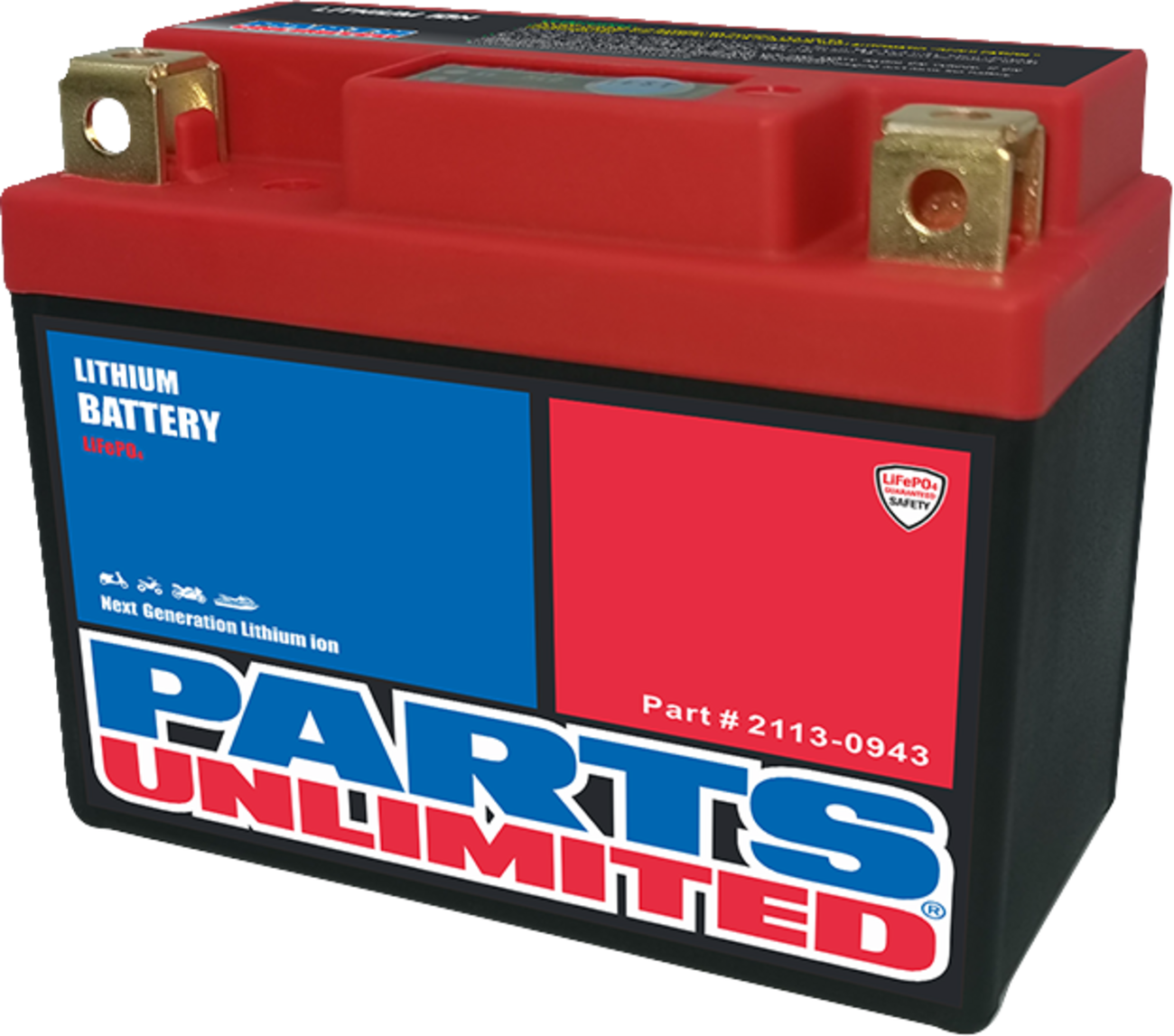 Parts Unlimited LFP03 Lithium LiFePO4 Battery, Please verify fitment before ordering
