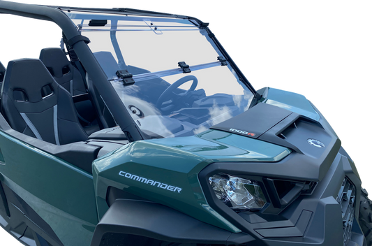 Moose Offroad 2317-0474 Deluxe Full Folding Polycarbonate Windshield Can-Am Maverick Trail Sport Commander Moto House MX