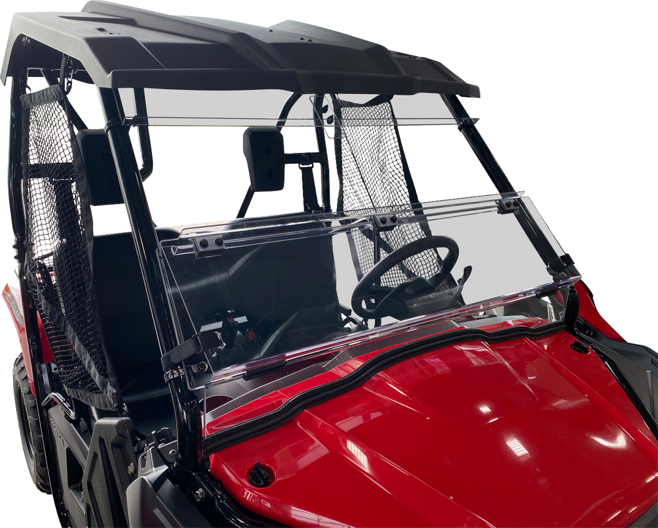 Moose Offroad V000351-12200M Full Folding Windshield Deluxe for Pioneer UTVs 1000 & 700