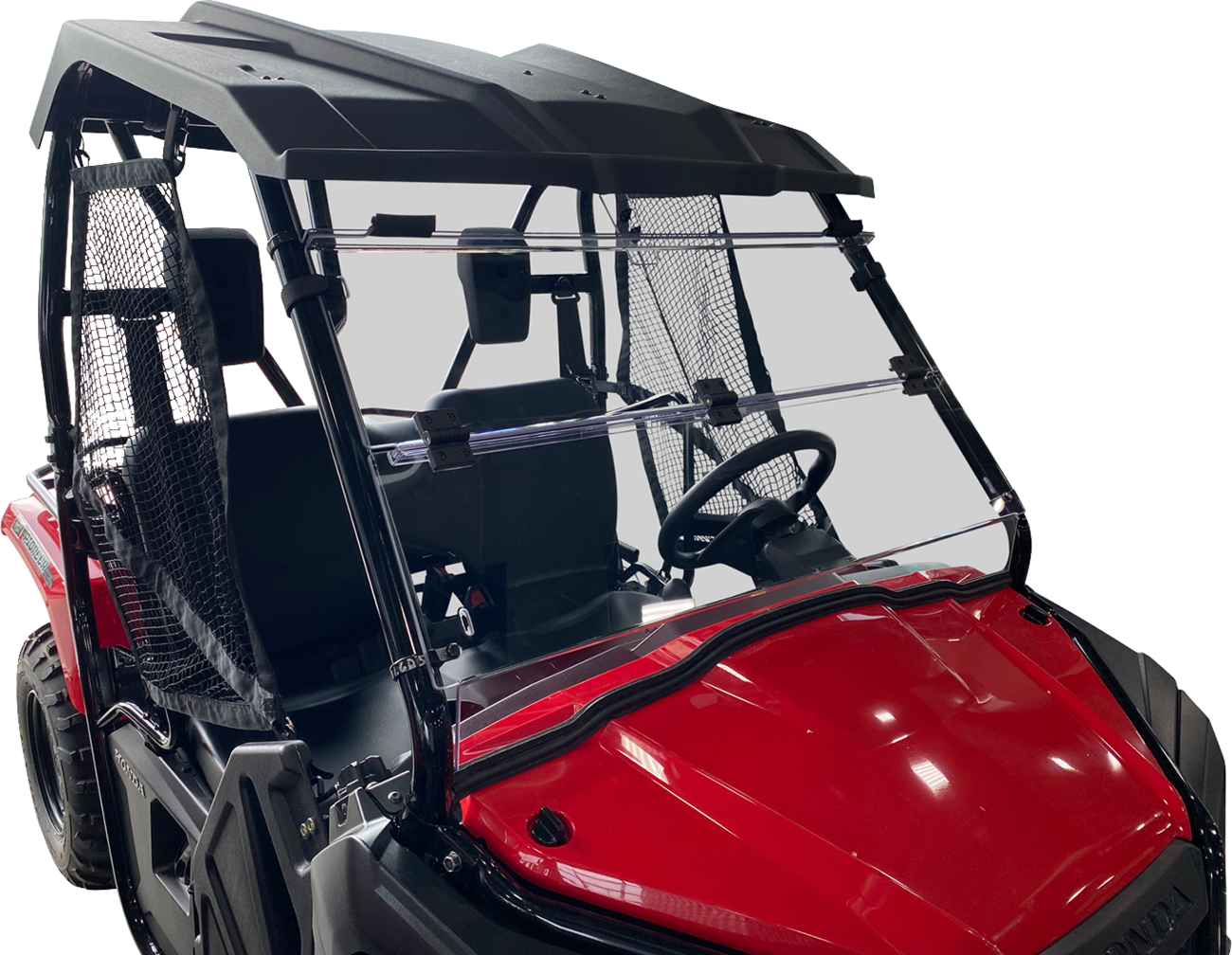 Moose Offroad V000351-12200M Full Folding Windshield Deluxe for Pioneer UTVs 1000 & 700