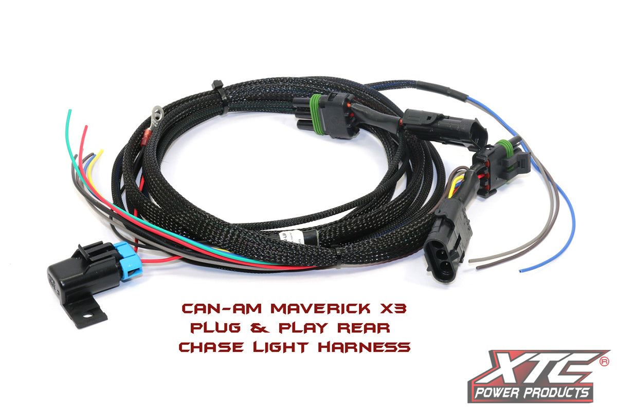 XTC Power Products CAN-MAV-LBH 2017-2018 Can-Am Maverick X3 Rear Chase Bar Harness
