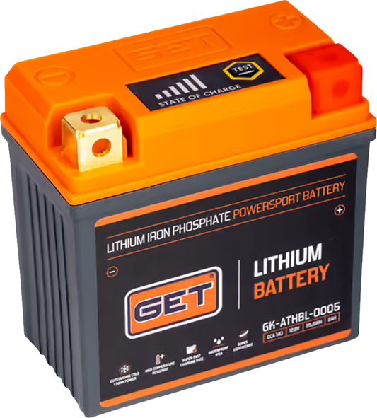 GET GK-ATHBL-0005 Lithium LiFePO4 UTV Battery 175 CCA Left Front Positive - Moto-House MX