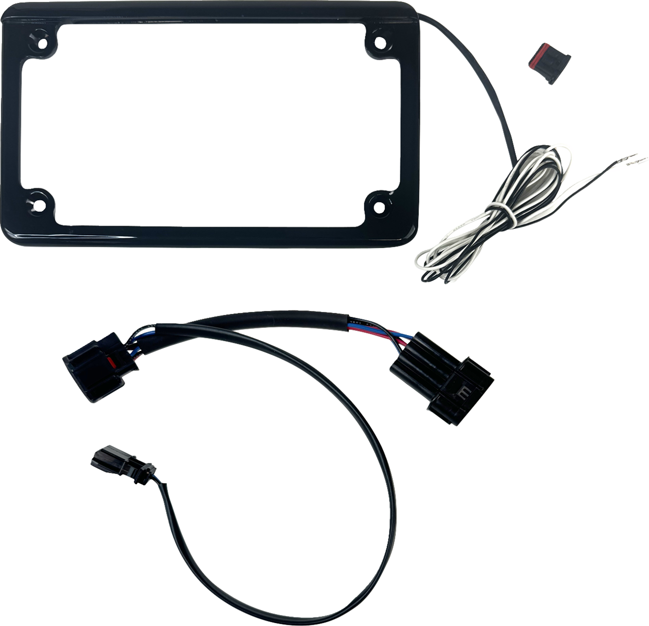 CUSTOM DYNAMICS Lighted License Plate Frame - Gloss Black - Talon CD-LPF-TAL22