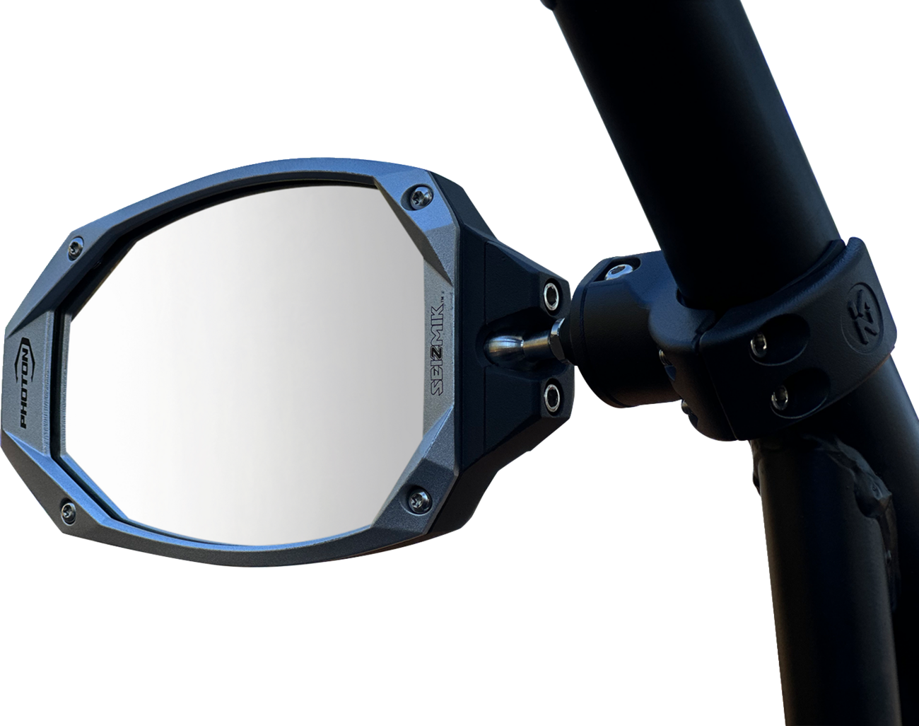 SEIZMIK Mirrors - Photon Side View - Oval - Black/Blue