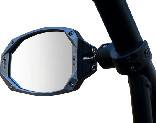 SEIZMIK Mirrors - Photon Side View - Oval - Black/Blue