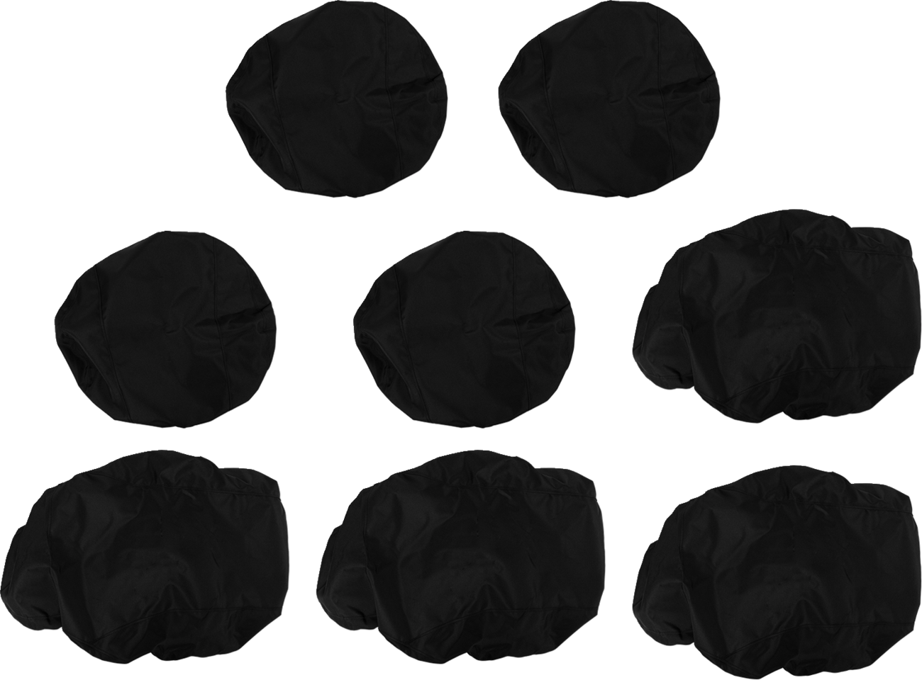 MOOSE OFFROAD 0821-3600 Black Heavy-Duty Seat Cover Set for Yamaha Wolverine X4 850 XT-R - Moto-House MX