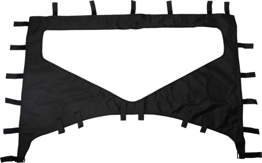 MOOSE OFFROAD PIOT6RW-11 Black Rip-Stop Nylon Rear Dust Panel with Clear Window for 2023-2024 Honda Pioneer 1000-6 Deluxe Crew - Moto-House MX
