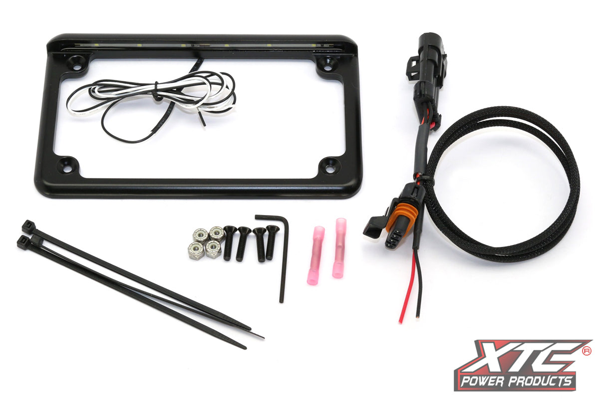 XTC Power Products LF-6BK-15RZR 2015-2017 Polaris RZR License Plate Frame