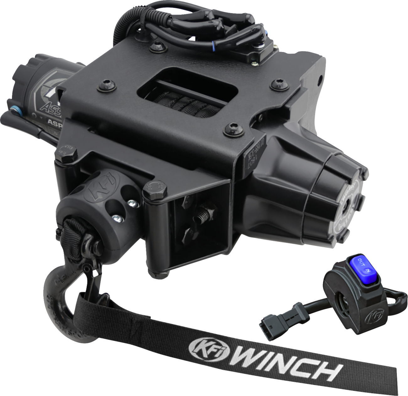 KFI PRODUCTS Plug-N-Play Synthetic Winch 3500 lb for Polaris ASP-35