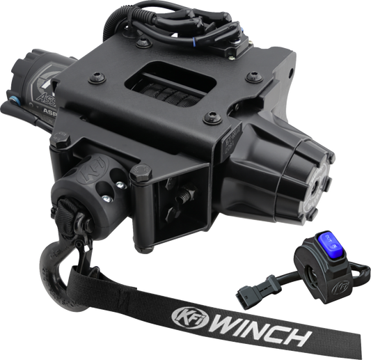 KFI PRODUCTS Plug-N-Play Synthetic Winch 3500 lb for Polaris ASP-35
