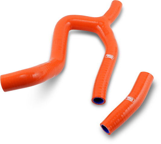 MOOSE OFFROAD KTM-106-OR Orange Silicone Radiator Hose Kit for KTM 250 SX-F Husqvarna FC250 and Gas Gas MC 250F - Moto-House MX