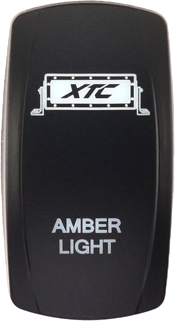 XTC Power Products SW00-00101001 2020s Universal Dash Switch Face Amber Light Bar