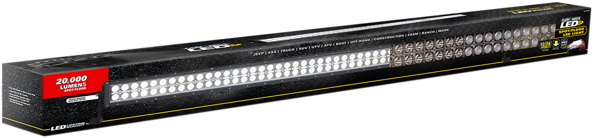 OPTRONICS INC. 50-Inch LED Spot/Flood Light Bar UCL25CB for 12V/24V Vehicles