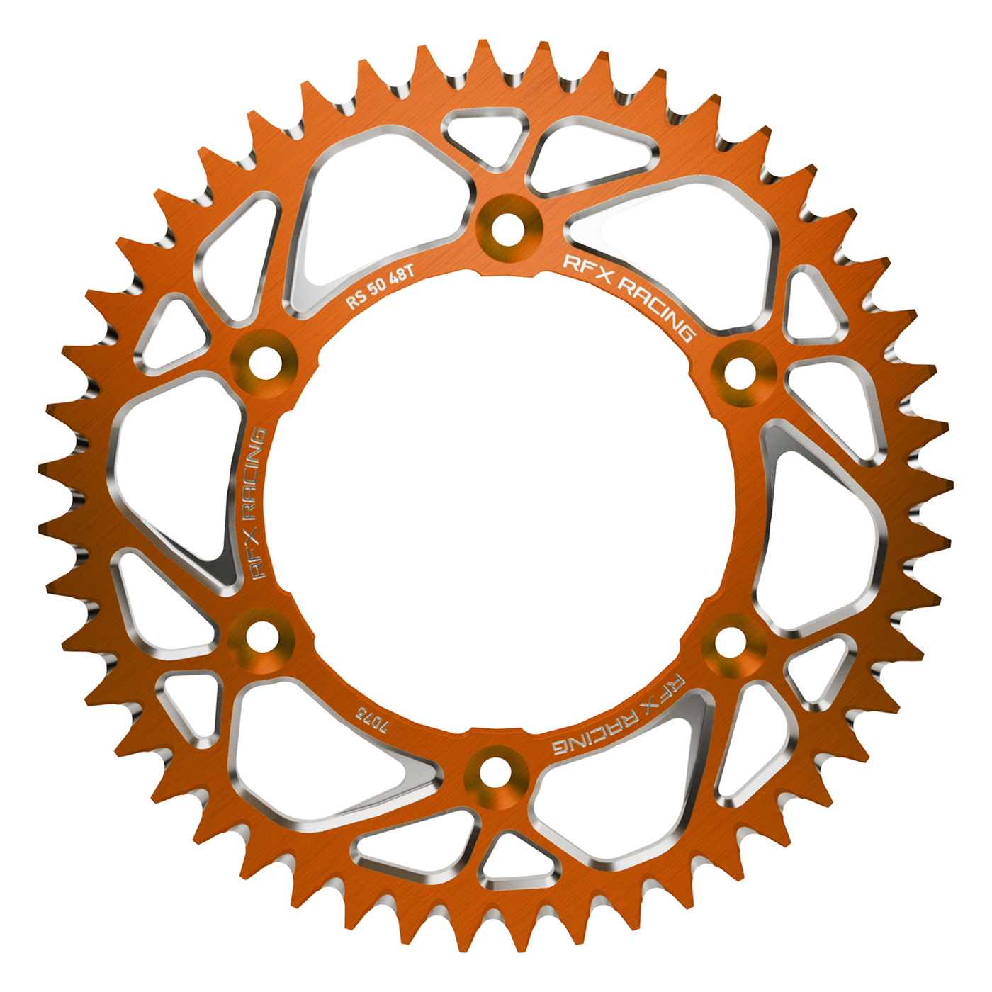 RFX FXRS 51-48 99OR Aluminum Rear Sprocket 48t Orange KTM Husqvarna Gas