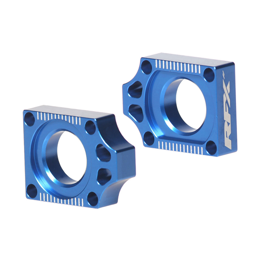 RFX FXAB 40300 99BU 2014-2018 Yamaha YZ250F/450F Rear Axle Blocks Blue