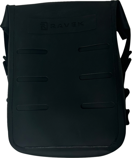 RAVEK 3540 0082 Gen3 Heavy Duty Zipperless Waterproof Cargo Storage Pouch 1 7 Liter Semi Rigid Black TPU Shell with Sonic Welded Seams and Quick Fold Closure for UTV MOLLE Panels - Moto House MX